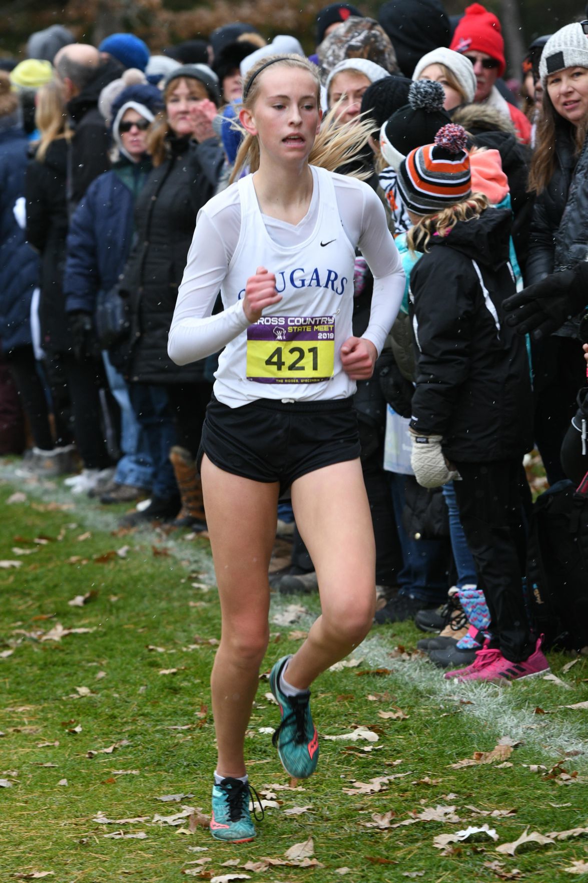 WIAA state cross country photo: Madalyn Arrowood, Janesville Craig